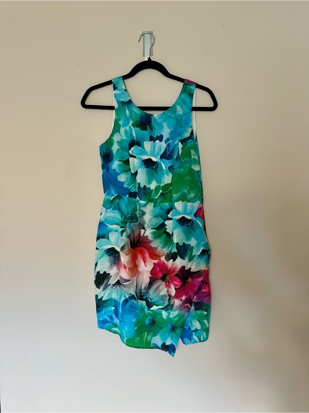 Yumi Kim Vibrant Floral Tank Sheath Dress in Blue, Green, Pink